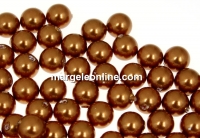 Perle Swarovski cu un orificiu, copper, 4mm - x4