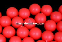 Perle Swarovski cu un orificiu, neon red, 8mm - x2