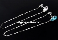Tortite cercei argint 925, pt Swarovski 4320 de 10x7mm - x1per