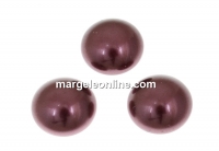 Swarovski, cabochon perla cristal, burgundy, 10mm - x2