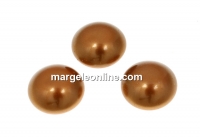 Swarovski, cabochon perla cristal, copper, 10mm - x2