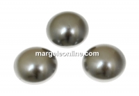 Swarovski, cabochon perla cristal, grey, 8mm - x2
