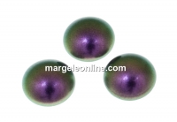 Swarovski, cabochon perla cristal, iridescent purple, 8mm - x2