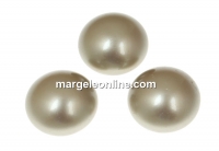Swarovski, cabochon perla cristal, platinum, 10mm - x2