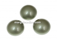 Swarovski, cabochon perla cristal, powder green, 8mm - x2