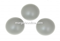 Swarovski, cabochon perla cristal, pastel grey, 8mm - x2