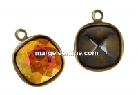 Baza pandantiv bronz  pt Swarovski 4461 si 4470 de 12mm - x1