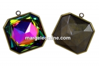 Baza pandantiv bronz pt Swarovski 4675 de 23x23mm - x1