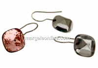 Baza cercei otel inoxidabil  pt Swarovski 4461 si 4470 de 12mm - x1per