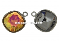 Baza pandantiv negru gun  pt Swarovski 4461 si 4470 de 12mm - x1