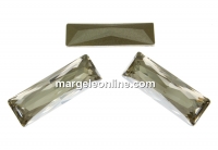 Swarovski, fancy rivoli, silver shade, 24x8mm - x1