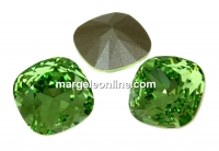 Swarovski, fancy square, peridot, 12mm - x1