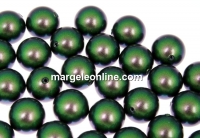 Perle Swarovski cu un orificiu, scarabaeus green, 6mm - x4