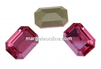 Swarovski, fancy rectangle, rose diamond touch, 14x10mm - x1