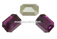 Swarovski, fancy rectangle, amethyst, 14x10mm - x1