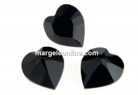 Swarovski, fancy chaton inima, jet, 5.5mm - x4