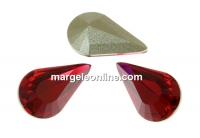 Swarovski, fancy rivoli Pear, scarlet, 10mm - x2