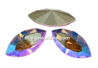 Swarovski navette, fancy chaton, lt. col. topaz shim., 8mm - x4