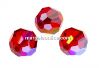 Swarovski, margele, fatetat, light siam shimmer, 8mm - x2
