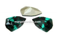 Swarovski, fancy rivoli Slim Trilliant, emerald, 13.6mm - x1