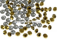 Swarovski, chaton pp14, dorado unfoiled, 2mm - x20