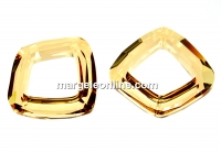 Swarovski, pandantiv cosmic square, golden shadow, 14mm - x1