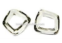 Swarovski, pandantiv cosmic square, silver shade, 14mm - x1