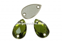 Swarovski, link picatura, olivine, 12x7mm - x1