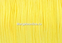 Snur matase cu guta, pentru bratari, galben, 0.8mm - x5m