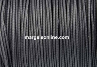 Snur matase cu guta, pentru bratari, gri argintiu, 0.8mm - x5m