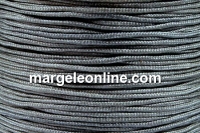 Snur matase cu guta, pentru bratari, gri argintiu, 0.9mm - x5m