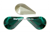 Swarovski, fancy rivoli Pear, emerald, 6mm - x4