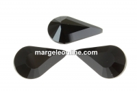 Swarovski, fancy rivoli Pear, jet, 13mm - x2