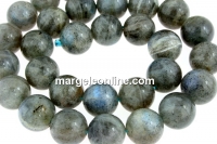 Labradorite, round, 8mm