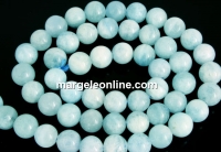 Margele acvamarin natural, rotund, 12.5mm