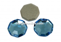 Swarovski, cabochon solaris, aquamarine, 10mm - x1