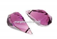 Swarovski, pandantiv helix, amethyst, 18mm - x1