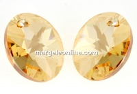 Swarovski, pandantiv oval, golden shadow, 10mm - x1