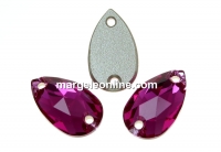 Swarovski, link picatura, fuchsia, 12x7mm - x1
