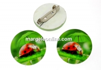 Brosa martisor buburuza, 24.5mm - x2