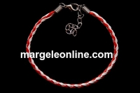 Bratara martisor matase cerata, 4mm - x2