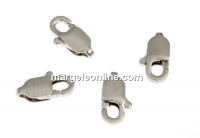 Incuietoare carabina, argint 925 pl. cu rodiu, 8.5x4.5mm - x2