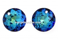 Swarovski, pandantiv chaton, bermuda blue, 14mm - x1