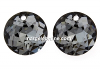 Swarovski, pandantiv chaton, silver night, 8mm - x2
