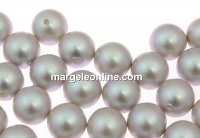 Perle Swarovski cu un orificiu, iridescent dove grey, 4mm - x4