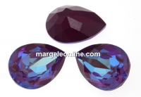 Swarovski, fancy picatura, burgundy DeLite, 14x10mm - x1