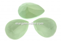 Swarovski, fancy picatura, powder green, 14x10mm - x1