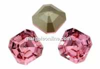 Swarovski, chaton imperial square, light rose, 10mm - x1