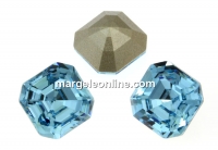 Swarovski, chaton imperial square, aquamarine, 10mm - x1