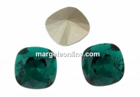 Swarovski, fancy square, emerald, 10mm - x1